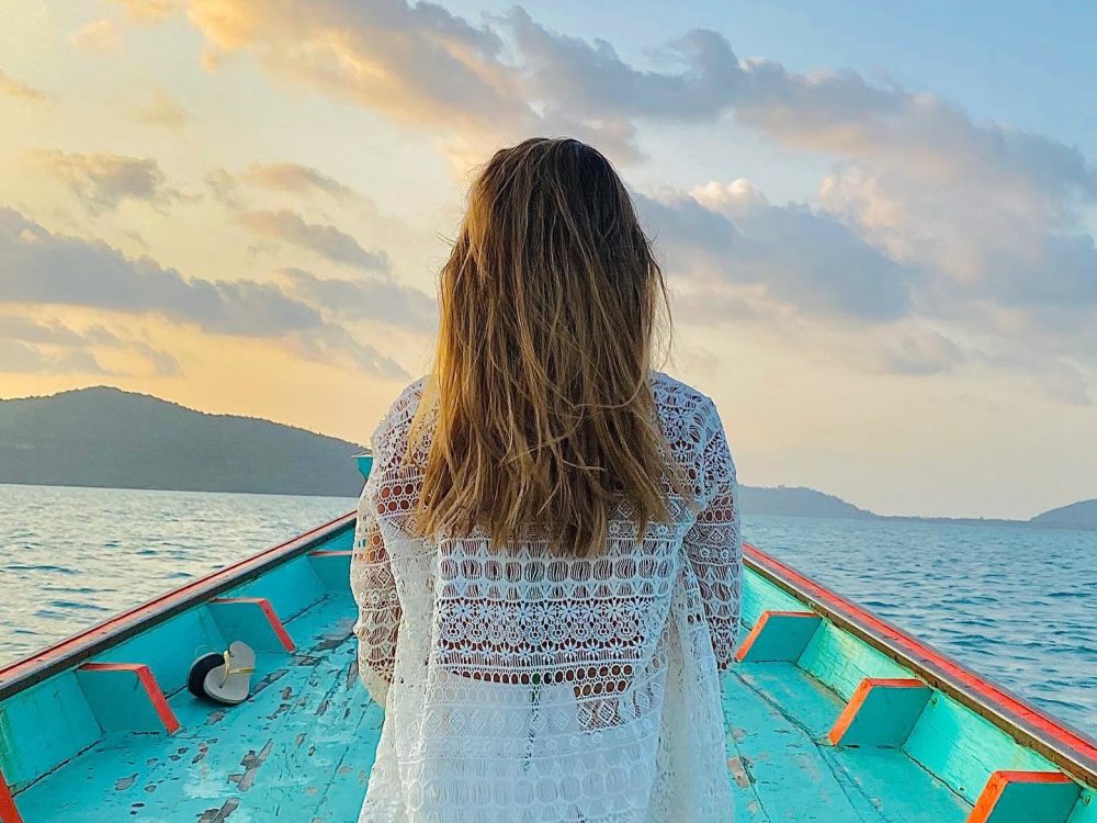 Tour de l'île aux cochons en bateau à longue queue